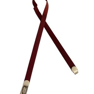 WHITE HOUSE BLACK MARKET Stretch Skinny Belt M Cinnamon Gold